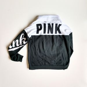 PINK Victoria's Secret Cowl Neck Colorblick Sweatshirt M